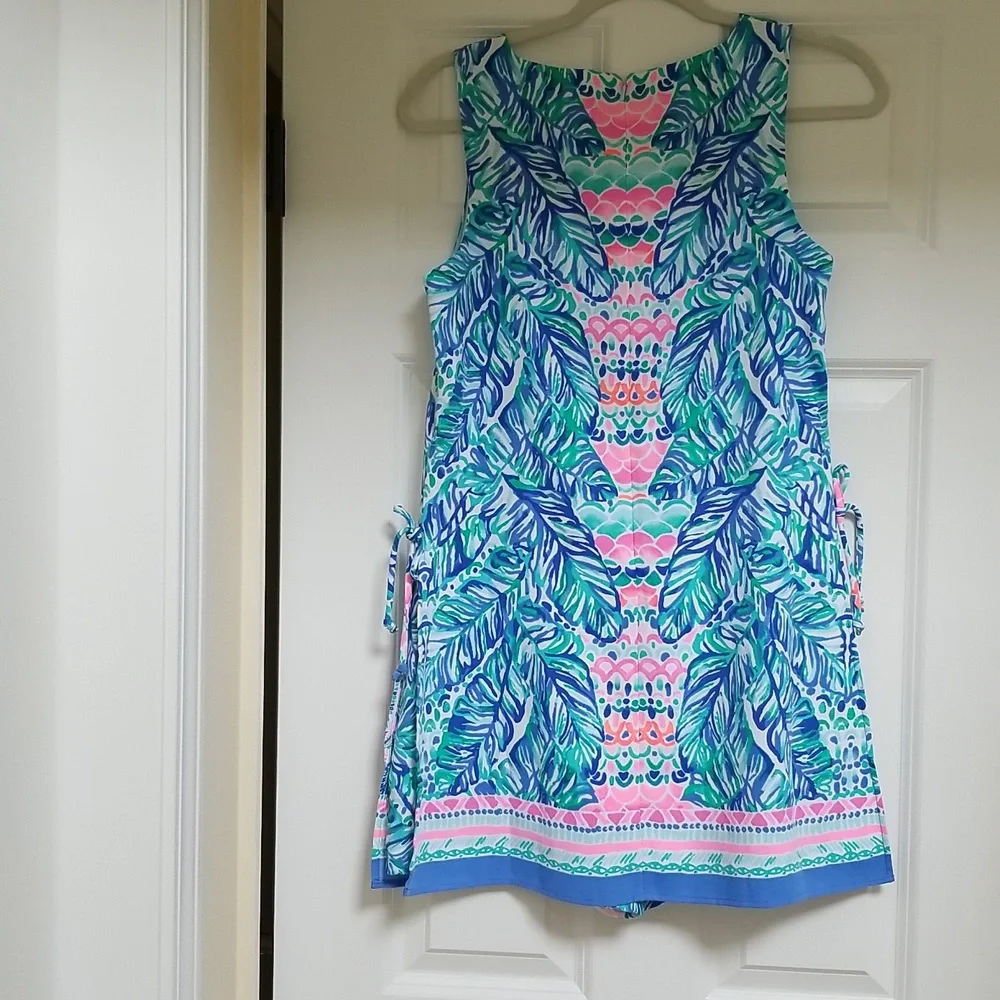 Lilly Pulitzer Donna Romper Feel The Beat Engineered,  Size 2 $178 - Picture 6 of 16